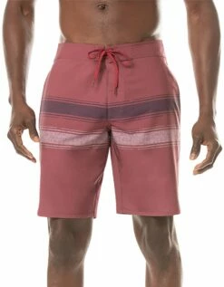 TravisMathew Men's Confetti King Boardshorts For Men Ruby Wine