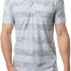 TravisMathew Men's High Spirits Golf Polo For Men Heather Light Grey -TravisMathew Sales Store unnamed file 731