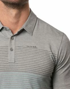 TravisMathew Men's Quiet Nights Golf Polo For Men Heather Medium Grey -TravisMathew Sales Store unnamed file 74