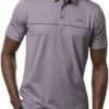 TravisMathew Men's Aboat Time Golf Polo For Men Heather Mulled Grape -TravisMathew Sales Store unnamed file 747