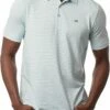 TravisMathew Men's O Line Golf Polo For Men Heather Airy Blue -TravisMathew Sales Store unnamed file 792