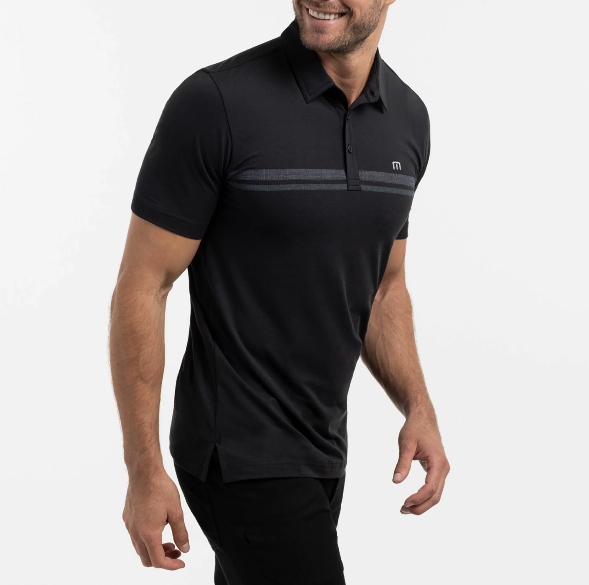 TravisMathew Men's Pride And Joy Golf Polo For Men Black 5 TravisMathew Men's Pride And Joy Golf Polo For Men Black - Image 3