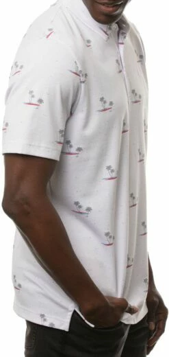 TravisMathew Men's Rally Time Golf Polo For Men White -TravisMathew Sales Store unnamed file 821