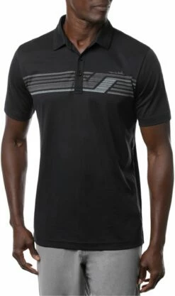TravisMathew Men's River Basin Golf Polo For Men Black