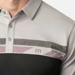 TravisMathew Men's Real Treat Golf Polo For Men Heather Light Grey -TravisMathew Sales Store unnamed file 833