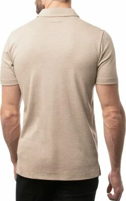 TravisMathew Men's Connect The Dots Golf Polo For Men Heather Portabella -TravisMathew Sales Store unnamed file 838