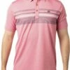 TravisMathew Men's Candy Apple Golf Polo For Men Heather Cardinal -TravisMathew Sales Store unnamed file 896