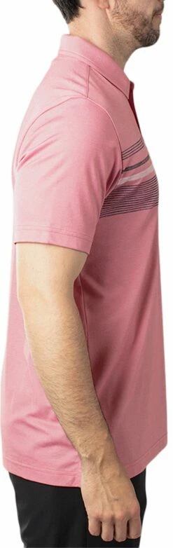 TravisMathew Men's Candy Apple Golf Polo For Men Heather Cardinal -TravisMathew Sales Store unnamed file 898