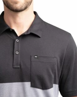 TravisMathew Men's Caddy Daddy Golf Polo For Men Black -TravisMathew Sales Store unnamed file 903