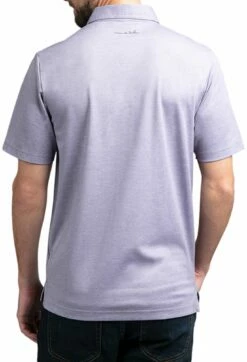 TravisMathew Men's Good Good Golf Polo For Men Heather Purple Sage -TravisMathew Sales Store unnamed file 905