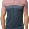 TravisMathew Men's Lake Life Golf Polo For Men Heather Ruby Wine -TravisMathew Sales Store unnamed file 91