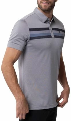 TravisMathew Men's Private Dock Golf Polo For Men Heather Medium Grey -TravisMathew Sales Store unnamed file 917