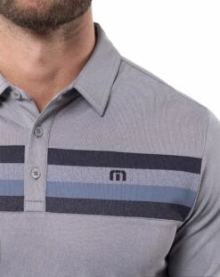 TravisMathew Men's Private Dock Golf Polo For Men Heather Medium Grey -TravisMathew Sales Store unnamed file 918