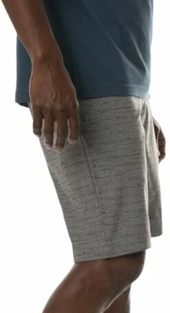 TravisMathew Men's Alone Time Hybrid Golf Shorts For Men Heather Grey Pinstripe -TravisMathew Sales Store unnamed file 977