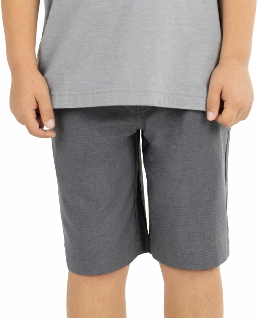 TravisMathew Boys' J Sand Harbor Golf Shorts For Boys' Heather Dark Grey 3 TravisMathew Boys' J Sand Harbor Golf Shorts For Boys' Heather Dark Grey